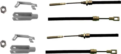 Produktbild von 2 Stück - Bremsseil für Peitz mit Gabelkopf - HL: 1175mm - GL:1450 mm