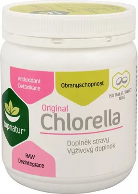 Obrázok produktu pre Chlorella original - 200mg 750 tabliet So spirulinou