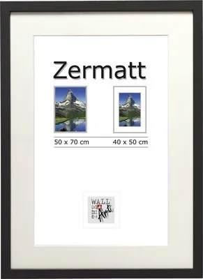 Produktbild von Bilderrahmen MDF Zermatt schwarz 50x70 cm
