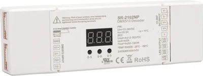 Produktbild von CONNEX DMX512 Decoder 12-36V DC bis 4CH 5A SR-2102NP