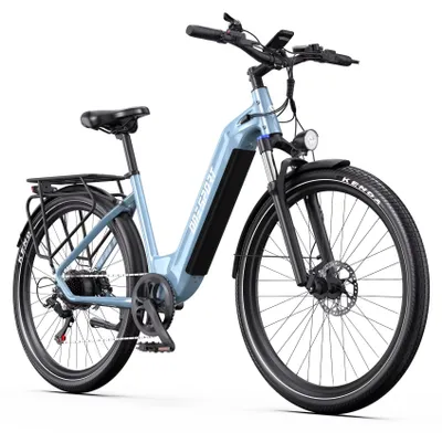 Productafbeelding van Elektrische mountainbike - WT05 - 250 W, 36 V 18,2 Ah lithiumaccu - Banden: 69,9 x 5,7 cm - 7-versnellingen - Hydraulische schijfremmen - Tot 120 km bereik, aluminium frame