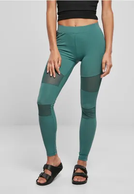 Image de Leggings pour femmes Urban Classics Ladies Tech Mesh Leggings paleleaf - S