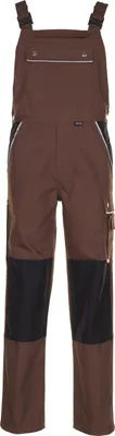 Produktbild von Planam Latzhose Canvas 320 Gr. 28 braun/schwarz
