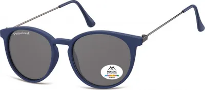 Produktbild von Montana - Sonnenbrille Montana Rauch Polar Round Glas Mtl Blau | 1 Stück