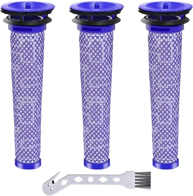 Produktbild von Filter fš¹r Dyson V6 V7 V8 Staubsauger Absolute Slim Ersatzteile Ersatzfilter fš¹r Dyson DC62 Animal Pro DC58 DC59 DC61 DC74 Motorhead Digital Hepa Zubeh?r Kompatibel mit Part # 965661-01, 3 Stš¹ck