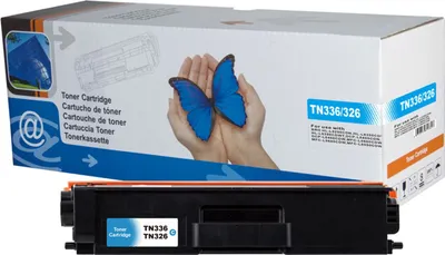 Produktbild von D&C Toner Cyan kompatibel mit Brother TN336 / TN326 / TN321 – für DCP, HL, MFC Druckerserien