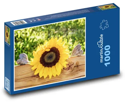 Obrázek produktu pro Puzzle 1000 Slunečnice na dřevěném plotě - martinpuzzle