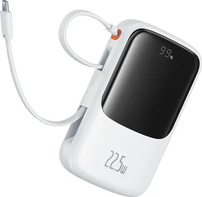 Obrázok produktu pre Baseus Qpow Pro+, 10000 mAh, Power Delivery, Quick Charge, 22,5 W, Biela