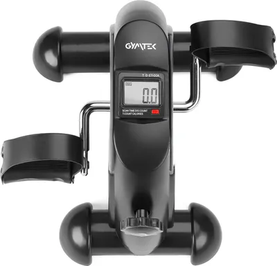 Produktbild von Gymtek® Pedaltrainer, Mini-Heimtrainer - LCD-Bildschirm - Einstellbarer Widerstand - Mini-Bike - bis 120 kg
