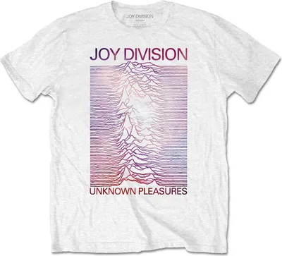 Produktbild von Joy Division Space - Unknown Pleasures Gradient White XL T-Shirt