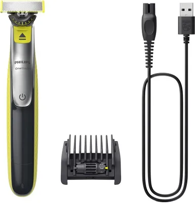 Produktbild von Philips | Elektrischer Rasierer - OneBlade 360 QP2734/23 - Schwarz - 3-in-1 - Wassertauglich - Hautschonend
