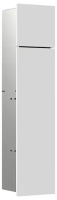 Obrázok produktu pre modul emco asis pure WC modul, 2-dielne drevené čelo, skryté, ľavý doraz, 730x170 mm, s priehradkou na náhradné rolky, 975551300