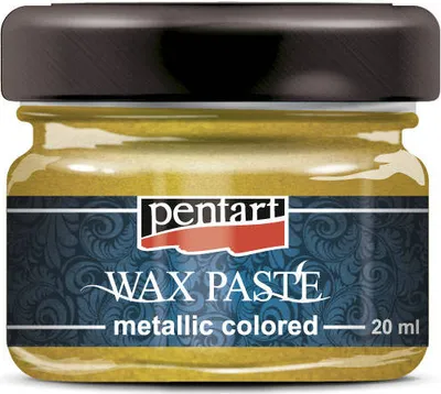 Immagine prodotto di Pasta di cera metallica colorata Pentart 20 ml - metallic yellow