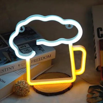 Productafbeelding van Neon LED Lichtreclame - 3D Wanddecoratie voor Feest en Bar