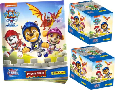 Produktbild von Panini Paw Patrol Sticker - Rescue Knights (2023) - 1 Album + 2 Display Sammelsticker