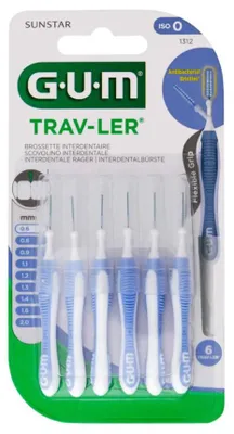 Image de Brosses interdentaires Sunstar Gum Light Blue 0,6 mm, 6 pcs