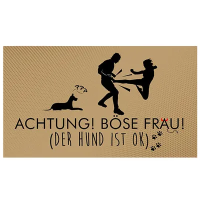 Produktbild von Fußmatte, Matte Lustiger Fußabstreifer, waschbarer Fußabtreter für Innen und Außen, vor der Tür, Haus, Auto, Motiv Hund [140]