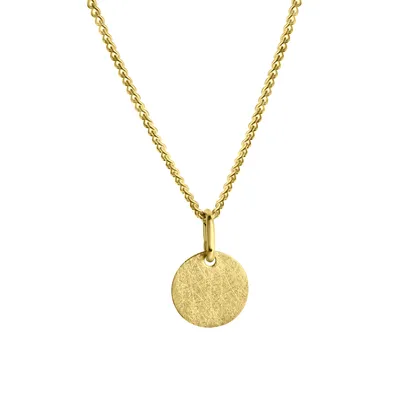 Produktbild von V Anhänger mit Kette 925/- Sterling Silber 42cm gelb 500245265V-42