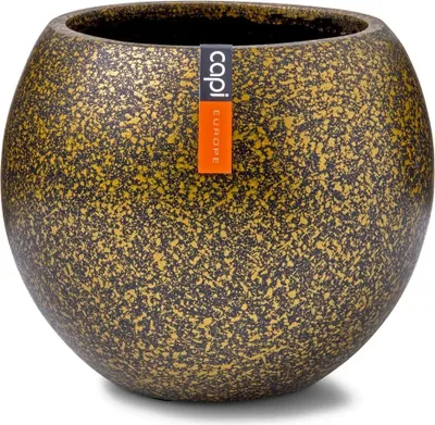 Produktbild von Capi Europe - Gefäß kugel Terrazzo - Gold - 30x25