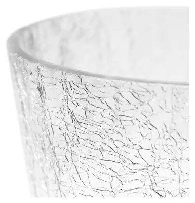 Produktbild von Blumentopf Orchideentopf Orchidee H 210 mm D 175 mm Glas Übertopf Kristall Glasscherben transparent