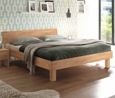 Produktbild von HASENA Trento Bett Forti 25 Eiche bianco Kopfteil 140x200