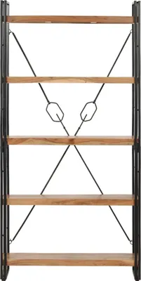 Obrázek produktu pro vidaXL Regál na knihy 5 přihrádek 90 x 30 x 180 cm akátové dřevo z masivu