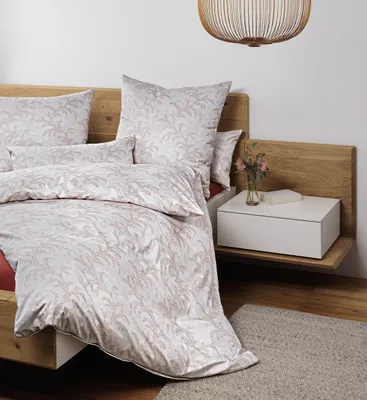 Produktbild von LOESCHEN Janine Design Mako-Satin-Bettwäsche-Garnitur 45129 MILANO Farbe sand taupe Größe 155x220+80x80