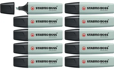 Image de STABILO BOSS ORIGINAL NatureColors marqueur 10 pièce(s) Pointe biseautée Vert