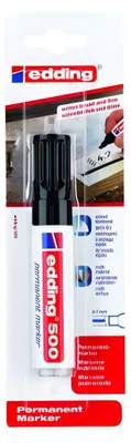 Produktbild von Edding 500, Schwarz, Meißel, Schwarz, Rot, Weiß, Aluminium, 2 mm, 7 mm