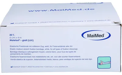 Immagine prodotto di Benda elastica di fissaggio 6 cm x 4 m in cellophane, 20 pezzi BIN