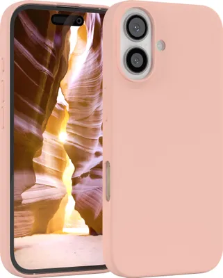 Produktbild von EAZY CASE Silikonhülle für Apple iPhone 16 Silikon Backcover Schutz in Rosa