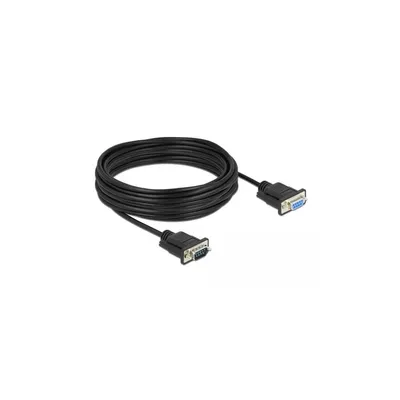 Obrázok produktu pre DeLOCK 86599, Čierna, 10 m, RS-232 Sub-D9, RS-232 Sub-D9, Samec, Samica