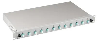 Image de EFB Spleißbox LC 50/125Á OM3 ausziehbar, 12Pigtails / 6 Kupp