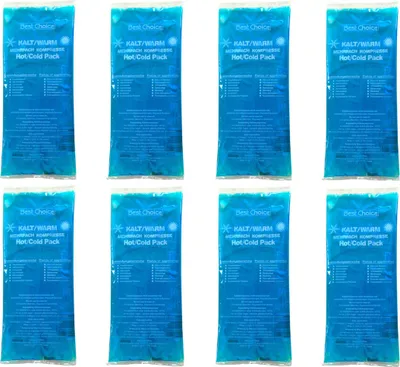 Produktbild von 8x Kalt Warm Gel Kompressen | Kühlkompresse Kühlkissen | Kühlpads | Kühlbeutel