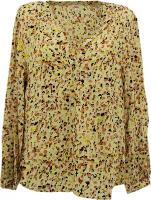 Produktbild von 29608 S. Oliver, ,  Damen Top Shirt T-shirt Bluse Longseve , Jersey, weiß bunt gemustert, 42