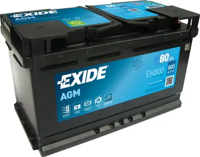 Produktbild von Exide EK820, AGM (Absorbierende Glasmatte), 82 Ah, 12 V, 800 A, Auto, Wartungsfrei