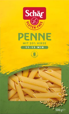 Produktbild von Dr. Schär Penne, Penne, 500 g, 359 kcal, 1522 kJ, 2,3 g, 0,4 g