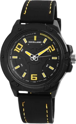 Produktbild von Excellanc Herrenuhr mit Band aus Kunstleder
