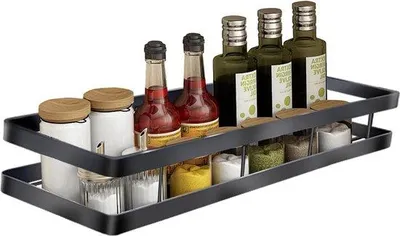 Produktbild von Schwarzes Wandkruidenregal Raumsparend