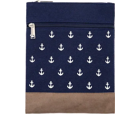 Produktbild von Leoberg Crossbag Tasche in verschiedenen Farben und Designs - Schultertasche aus Baumwolle in 302112-Blau-8