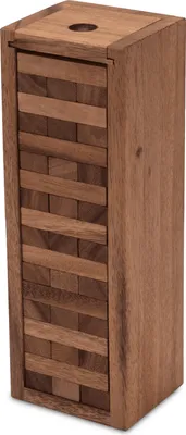 Produktbild von Wackelturm Condo Gr. S Geschicklichkeitsspiel aus Holz (23 cm) für 2+ Spieler