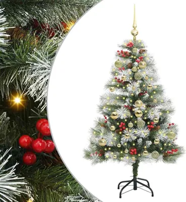 Immagine prodotto di vidaXL Albero di Natale artificiale verde e bianco 150 cm