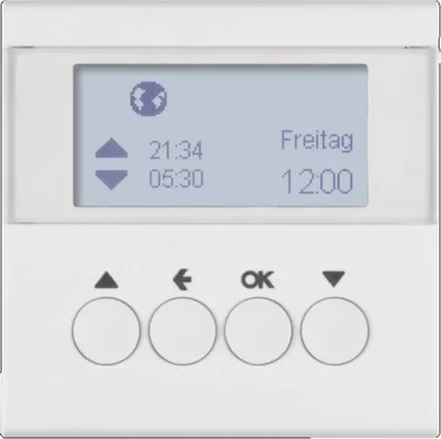 Obrázok produktu pre Časový spínač na žalúzie Berker 85741188, matná biela, 1 ks.
