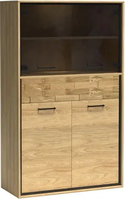 Produktbild von Kombivitrine GINETTE - Hickory Nussbaum / Eiche