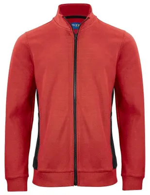 Imagen del producto de Projob - Sudadera uni para hombre/mujer, con cremallera completa, mezcla de algodón, modelo ET1041 (Talla L) (Rojo)
