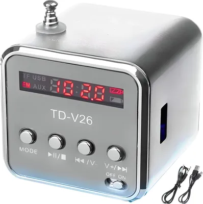 Zdjęcie produktu dla Radio głośnik bezprzewodowy Bluetooth FM AUX LCD