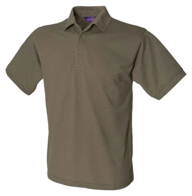 Produktbild von Henbury - "65/35 Classic" Poloshirt für Herren, Piqué LT5766 (M) (Oliv)