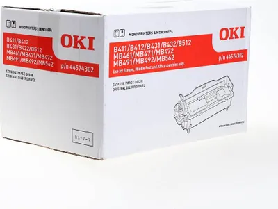 Zdjęcie produktu dla OKI 44574302, Oryginalny, OKI, B412dn, B432dn, B512dn, MB472dnw, MB492dn, MB562, 1 szt., 25000 stron(y), Druk laserowy