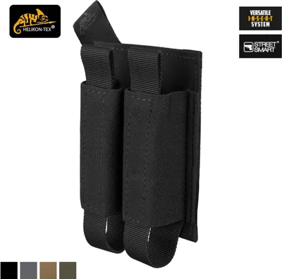 Produktbild von Helikon-Tex DOPPELTER PISTOLENMAGAZINEINSATZ – Polyester – In mehreren Varianten erhältlich, Farbe:Schwarz