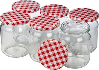 Produktbild von 6er Set Einmachgläser/Einmachglas - Einweckglas mit Schraubdeckel (720ml)